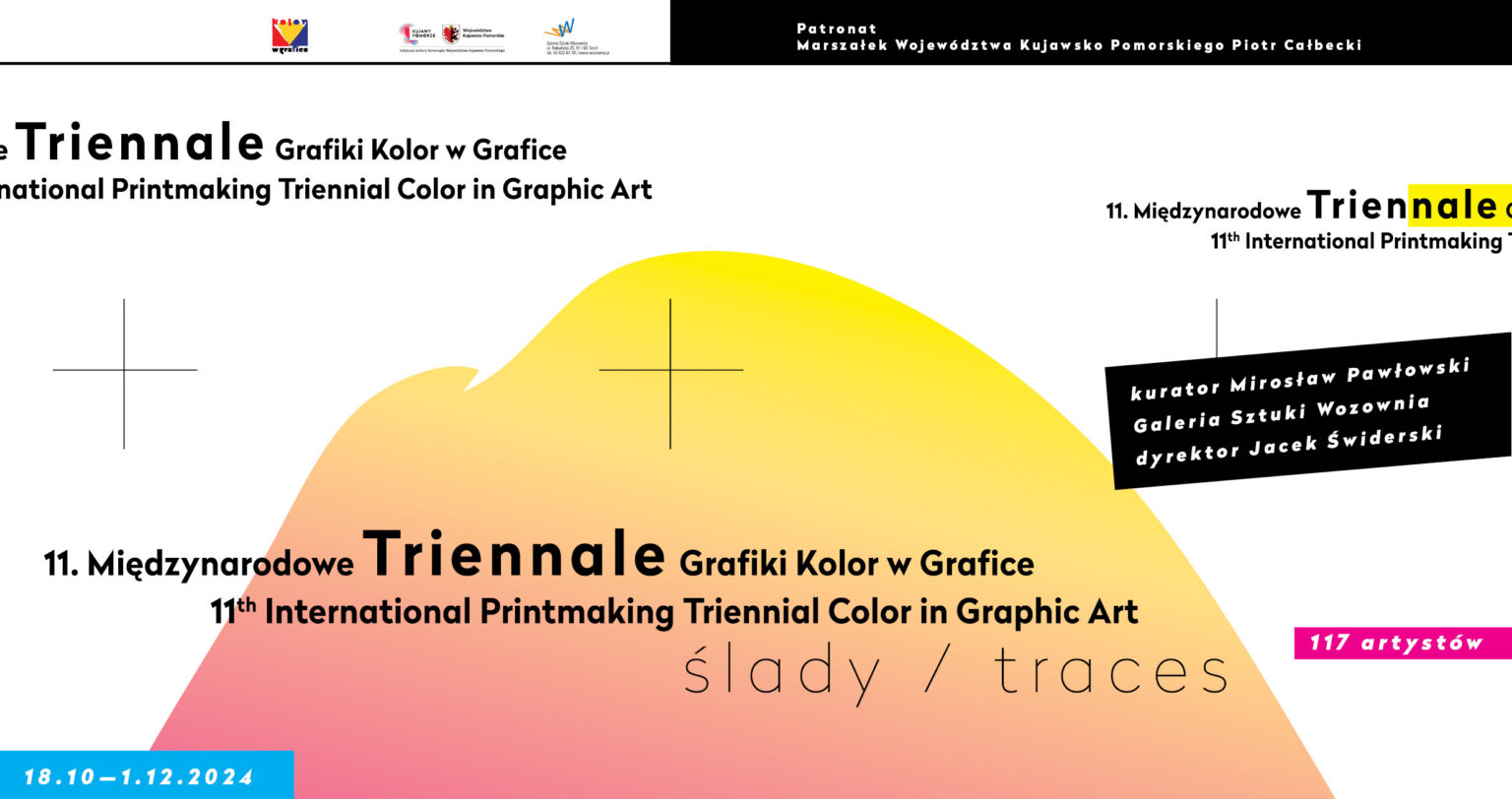 grafika z zaproszeniem na 11. Triennale Grafiki w Toruniu