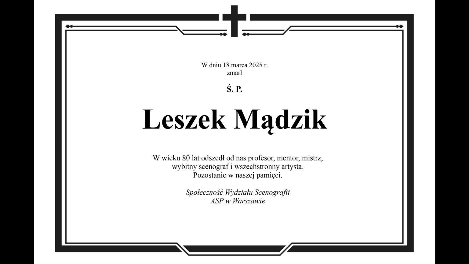 klepsydra Leszka Mądzika