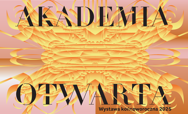 Kolorowa grafika Akademii Otwartej utrzymana w ciepłej