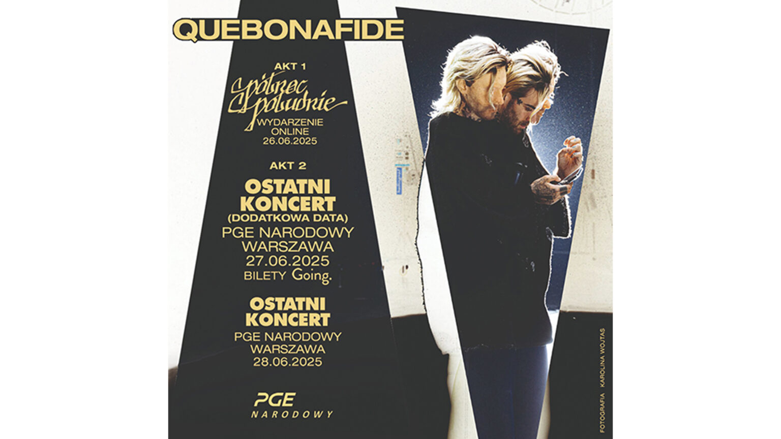 plakat do ostatniego koncertu quebonafide