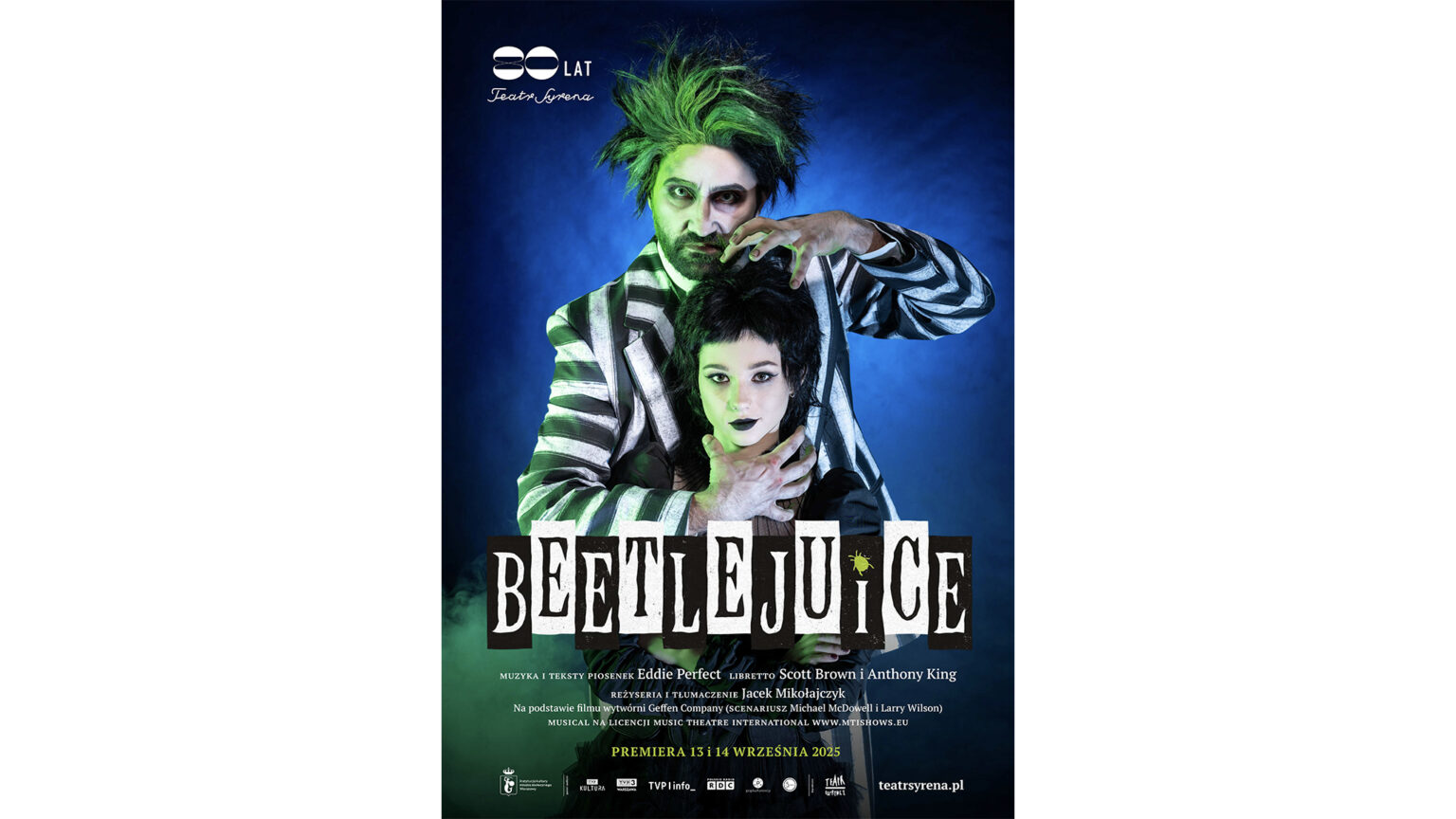 Plakat musicalu Beetlejuice